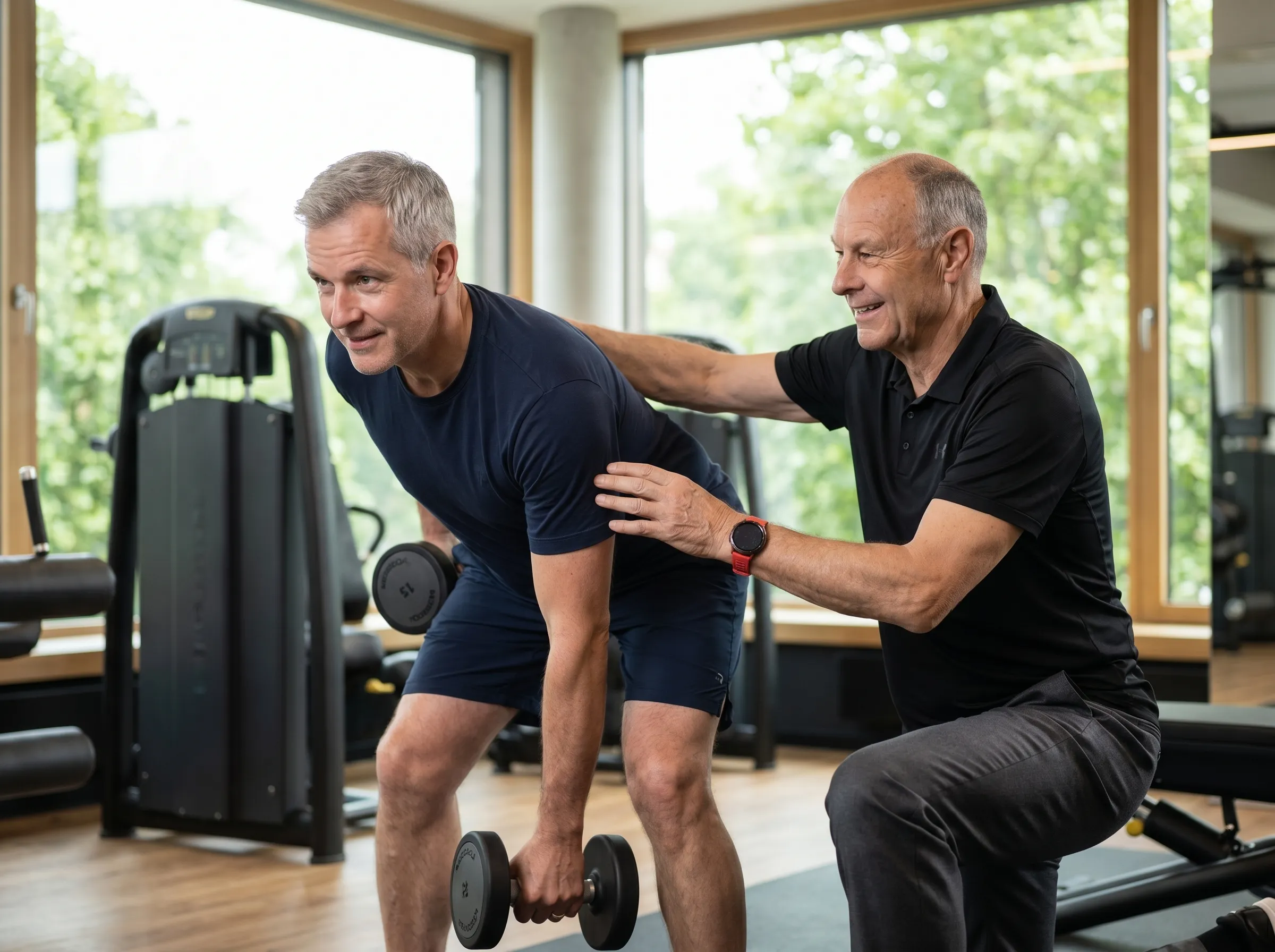 Norbert Kox im Gym beim Training